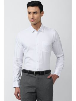 Peter England - White Full Sleeves Formal Shirt