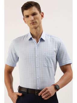 Peter England - Men Blue Regular Fit Formal Shirt