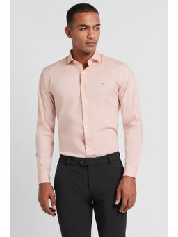 Peter England - Men Peach Super Slim Fit Formal Shirt