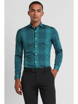 Peter England - Men Green Super Slim Fit Formal Shirt