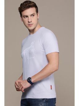 Simon Carter - Men Purple Graphic Print T-Shirt