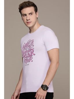 Simon Carter - Men Purple Graphic T-Shirt