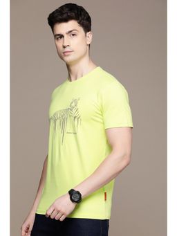 Simon Carter - Men Green Graphic Print T-Shirt