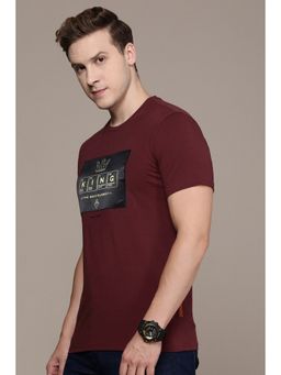 Simon Carter - Men Maroon Graphic Print T-Shirt