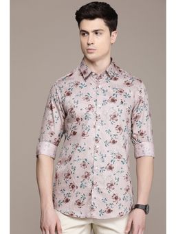 Simon Carter - Men Pink Printed Casual Shirt