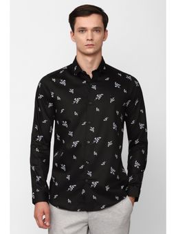 Simon Carter - Men Black Printed Casual Shirt