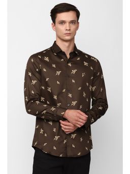 Simon Carter - Men Brown Printed Casual Shirt