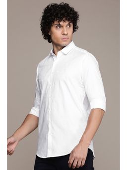 Simon Carter - Men White Printed Casual Shirt