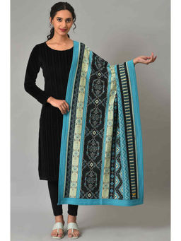 Aurelia - Blue Yarn Dyed Shawl For Women