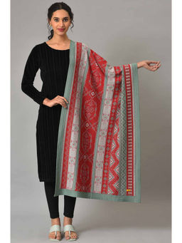 Aurelia - Dark Red Yarn Dyed Shawl For Women