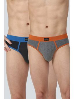 Peter England - Men Grey Solid Brief (Pack of 2)