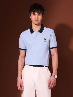 U.S. POLO ASSN. - Men's Pure Cotton Working Holiday Polo T-Shirt