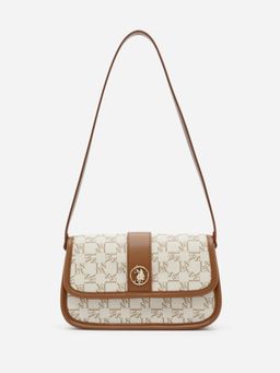 U.S. POLO ASSN. - Women Trinity 2.0 Off White Handbag (S)