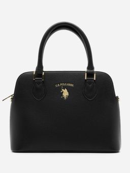 U.S. POLO ASSN. - Women Beth 2.0 Black Dome Handbag (M)