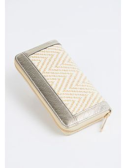 max - Women Woven Zip Around Wallet