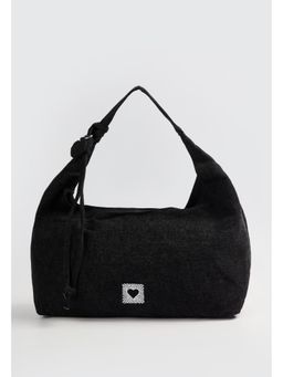 max - Women Washed Denim Hobo Bag