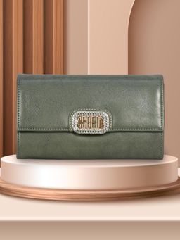 ESBEDA - Olive Color Moonstone Wallet For Women (S)