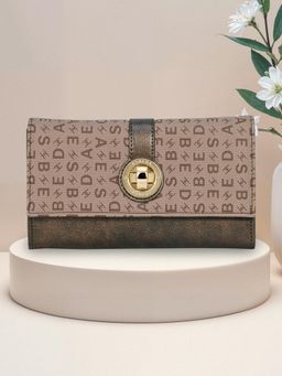 ESBEDA - Brown Color Grace Turn Lock Wallet For Women (S)