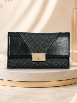 ESBEDA - Black Color Glamour Lock Wallet For Women (S)