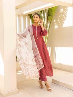 MAAND - Solid Kurta with Pant and Dupatta