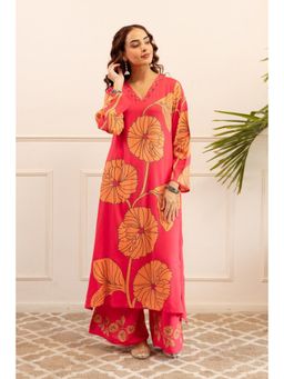 Autumnlane - Kabool Tomatoes Printed Kurta with Palazzo