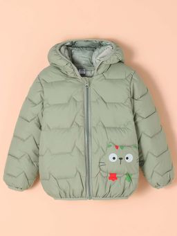 Hopscotch - Green Quilted Puffer Jacket