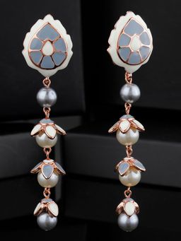 Estele - Rose Gold Plated Astonishing Earrings for Women