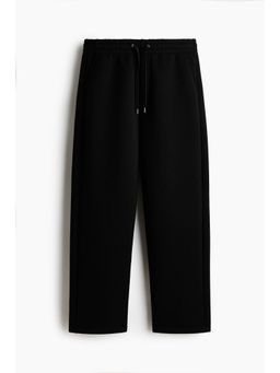H&M - Men Black Relaxed Fit Scuba Track Pant