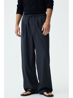 H&M - Men Grey Loose Fit Trousers