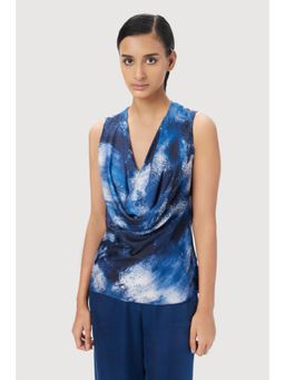 Genes Lecoanet Hemant - Slim Fit Sleeveless Top With All-Over Textured Print