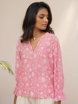 Notch Above - Calista Full Sleeve Top - Pink