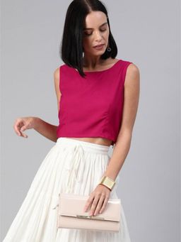 Geroo Jaipur - Round Neck Crop Top