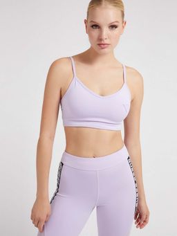 Guess - Women Purple Solid Angelica Active Bra