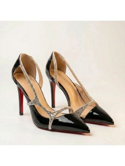 OZZARO - Women Black Starline Stiletto Heels