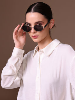 Kazo - Muse Oval Metal Sunglasses (39)