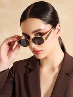 Kazo - Retro Revival Oval Metal Sunglasses (39)