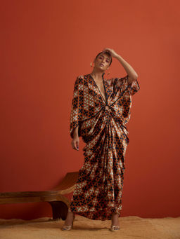 Kamaali Pret - Hajime Multi-Color Printed Maxi Dress