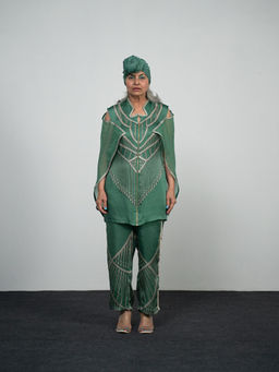 Kamaali Pret - Mya Green Printed Pant