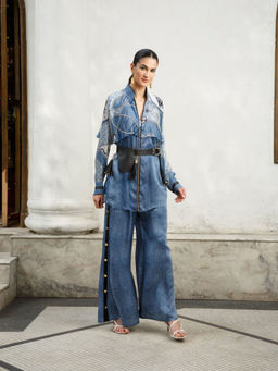 Kamaali Pret - Clara Blue Solid Pant