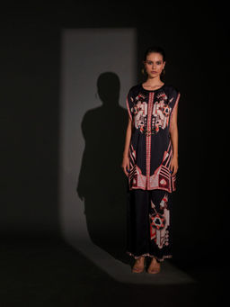 Kamaali Pret - Roulette Black Printed Pant