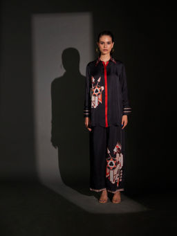 Kamaali Pret - King Black Printed Shirt