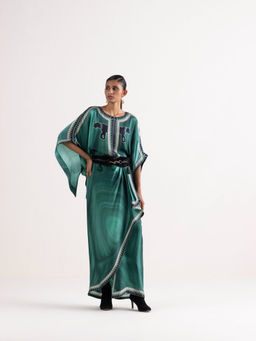 Kamaali Pret - Shany Green Printed Maxi Dress