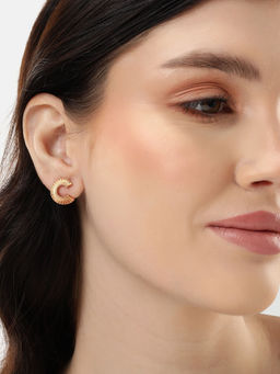 Carlton London - 18kt Rose Gold Plated Stud Earring