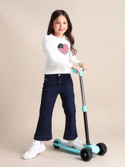 U.S. POLO ASSN. - Solid Blue Cotton Jeans