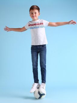 U.S. POLO ASSN. - Solid Blue Cotton Jeans