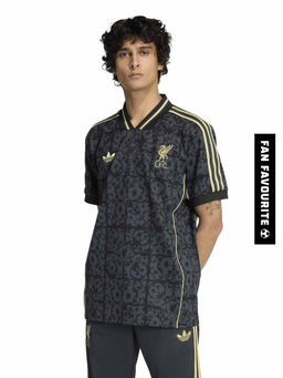 adidas - Men Grey Printed Liverpool Fc T-shirt