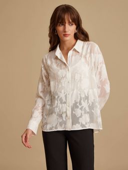 Kazo - Legacy White Embellished Shirt