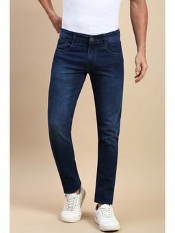 Classic Polo - Blue Solid Slim Fit Jeans