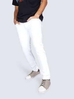 Lee - White Solid Skinny Fit Jeans
