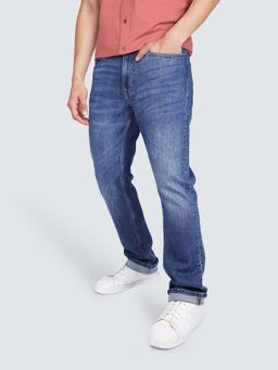 Lee - Blue Solid Straight Fit Jeans